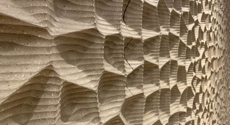 Akustisch gestaltete Wand der Elbphilharmonie